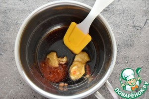 Бургер халуми с липким соусом чили Бургер халуми с липким соусом чили