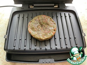 Бургер с котлетой и зеленым луком Бургер с котлетой и зеленым луком