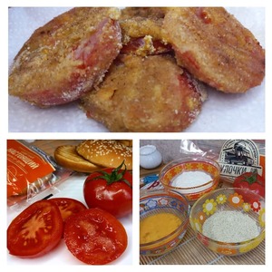 Чизбургер с томатной котлетой "Доматокефтедес" Чизбургер с томатной котлетой "Доматокефтедес"