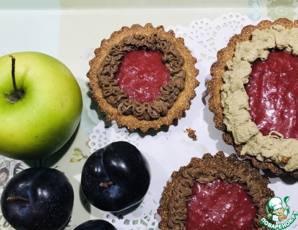 Корзиночки из гречневой муки с кремом Корзиночки из гречневой муки с кремом