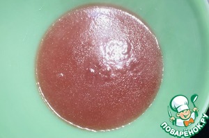 Десерт из гранатового компота с манкой