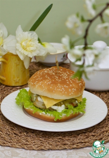 Фишбургер домашний Фишбургер домашний