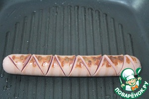 Хот-дог с быстрым горчичным соусом Хот-дог с быстрым горчичным соусом