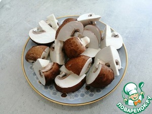 Картофельное карри с горохом и грибами