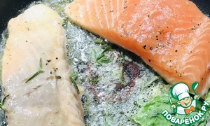 Крем-суп из брокколи с семгой