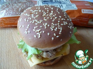Куриный бургер с булочками "Багерстат" Куриный бургер с булочками "Багерстат"