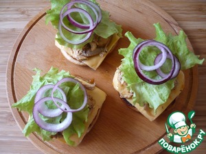 Куриный бургер с булочками "Багерстат" Куриный бургер с булочками "Багерстат"