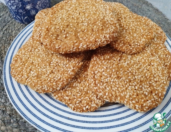 Лактовеганское кунжутное печенье