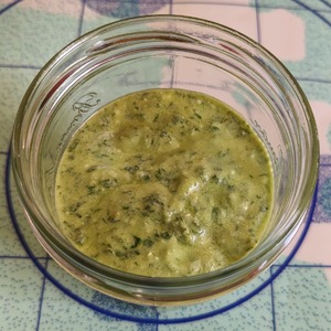 "Песто" с фетой и черемшой "Песто" с фетой и черемшой