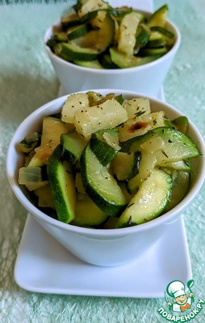 Салат из цуккини и ананаса Салат из цуккини и ананаса