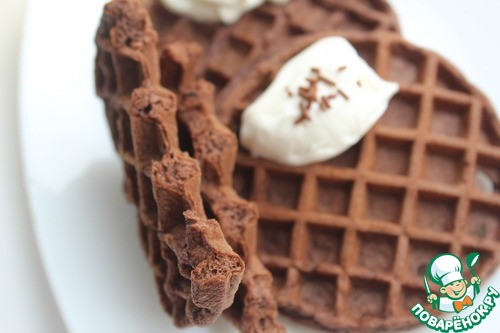 Шоколадные вафли без муки