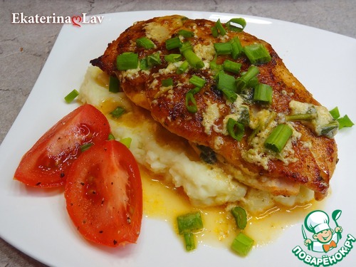 Сочная куриная грудка с сырной начинкой