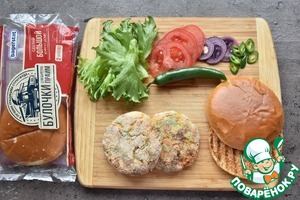 Сырный вегетарианский бургер Сырный вегетарианский бургер