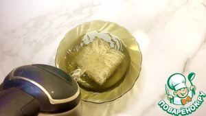 Теплый салат с фунчозой и овощами Теплый салат с фунчозой и овощами