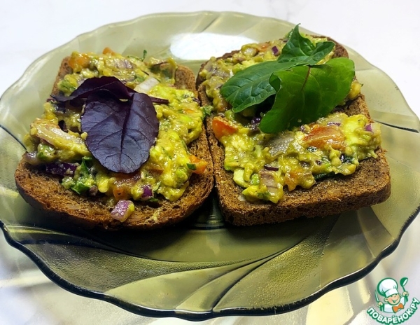 Тосты с гуакамоле Тосты с гуакамоле