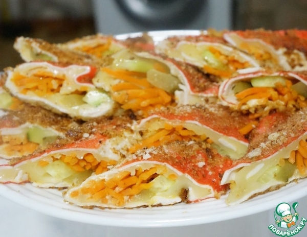 Закуска из крабовых палочек Закуска из крабовых палочек