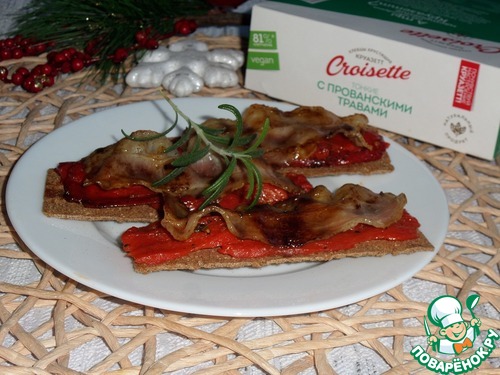 Закуска из сладкого перца и бекона Закуска из сладкого перца и бекона