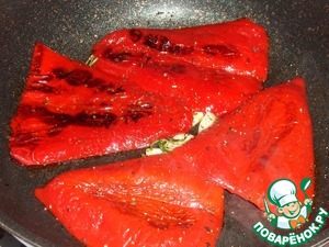 Закуска из сладкого перца и бекона Закуска из сладкого перца и бекона