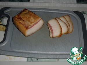 Закуска с салом, горчицей и луком Закуска с салом, горчицей и луком