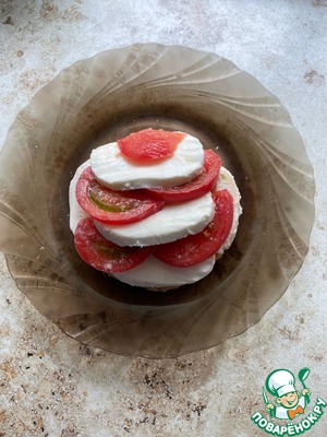 Булочка по мотивам "Капрезе" Булочка по мотивам "Капрезе"