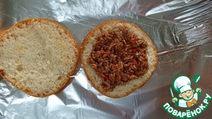 Бургер для пикника " Слоппи джо" Бургер для пикника " Слоппи джо"