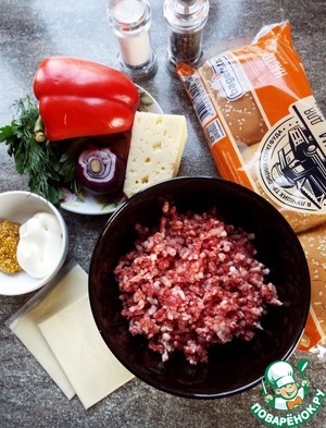 Бургер с двойным сыром Бургер с двойным сыром