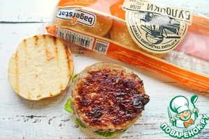 Бургер с грибным припеком Бургер с грибным припеком