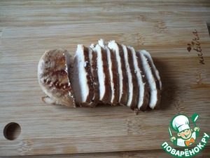 Бургер с шампиньонами и куриным филе Бургер с шампиньонами и куриным филе