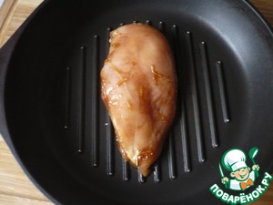 Бургер с шампиньонами и куриным филе Бургер с шампиньонами и куриным филе