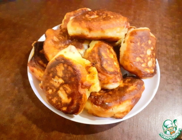 Оладьи на кефире с колбасой Оладьи на кефире с колбасой