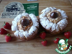 Десертные корзиночки из булочек Десертные корзиночки из булочек