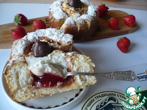 Десертные корзиночки из булочек Десертные корзиночки из булочек