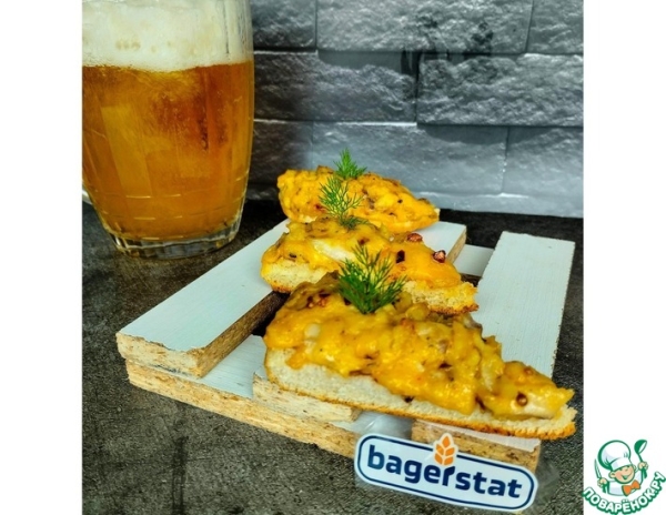 Горячие бутерброды "Под пиво" Горячие бутерброды "Под пиво"