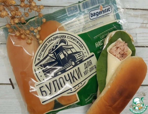 Горячий бутерброд с тунцом и щавелем