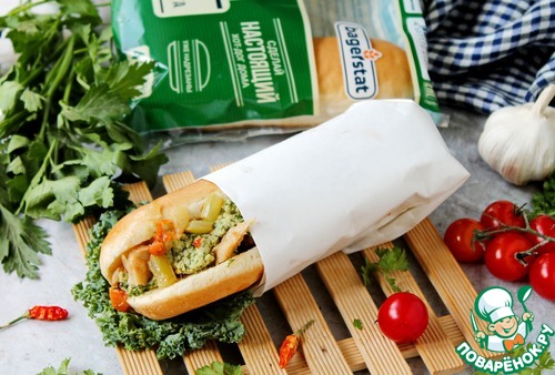 Хот дог по мативам Лампредотто Хот дог по мативам Лампредотто