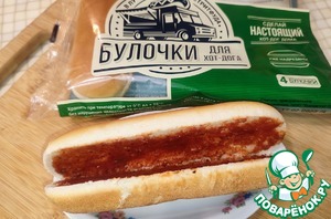 Хот-дог с колбасками Хот-дог с колбасками