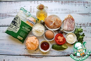 Хот дог с куриными рулетиками Хот дог с куриными рулетиками