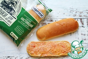 Хот дог с куриными рулетиками Хот дог с куриными рулетиками