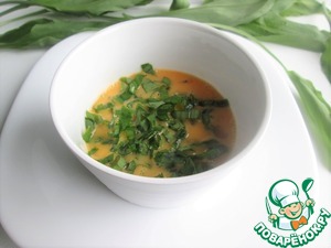 Омлет с черемшой и ревенем Омлет с черемшой и ревенем