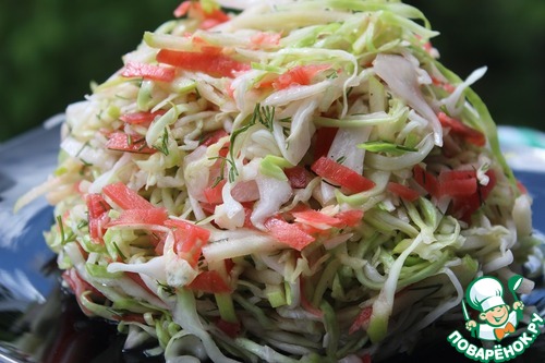 Салат из капусты с маринованным имбирем Салат из капусты с маринованным имбирем