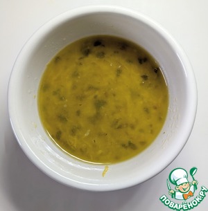 Салат с цуккини, рукколой и фетой