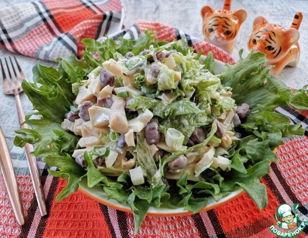 Салат с грибами "Секрет" Салат с грибами "Секрет"