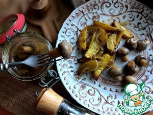 Шампиньоны к печёному картофелю "По-быстрому" Шампиньоны к печёному картофелю "По-быстрому"
