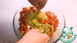 Вегетарианский салат "Цезарь" в домашних условиях