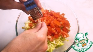 Вегетарианский салат "Цезарь" в домашних условиях