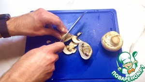 Весенний салат с сырыми шампиньонами Весенний салат с сырыми шампиньонами