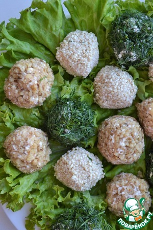 Закуска из печени трески с творогом Закуска из печени трески с творогом