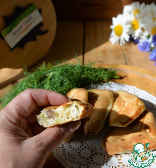 Ленивые пирожки с индейкой и капустой