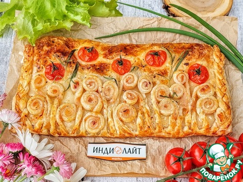 Пирог с ветчиной и творожным сыром Пирог с ветчиной и творожным сыром