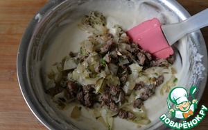 Ленивые пирожки с индейкой и капустой